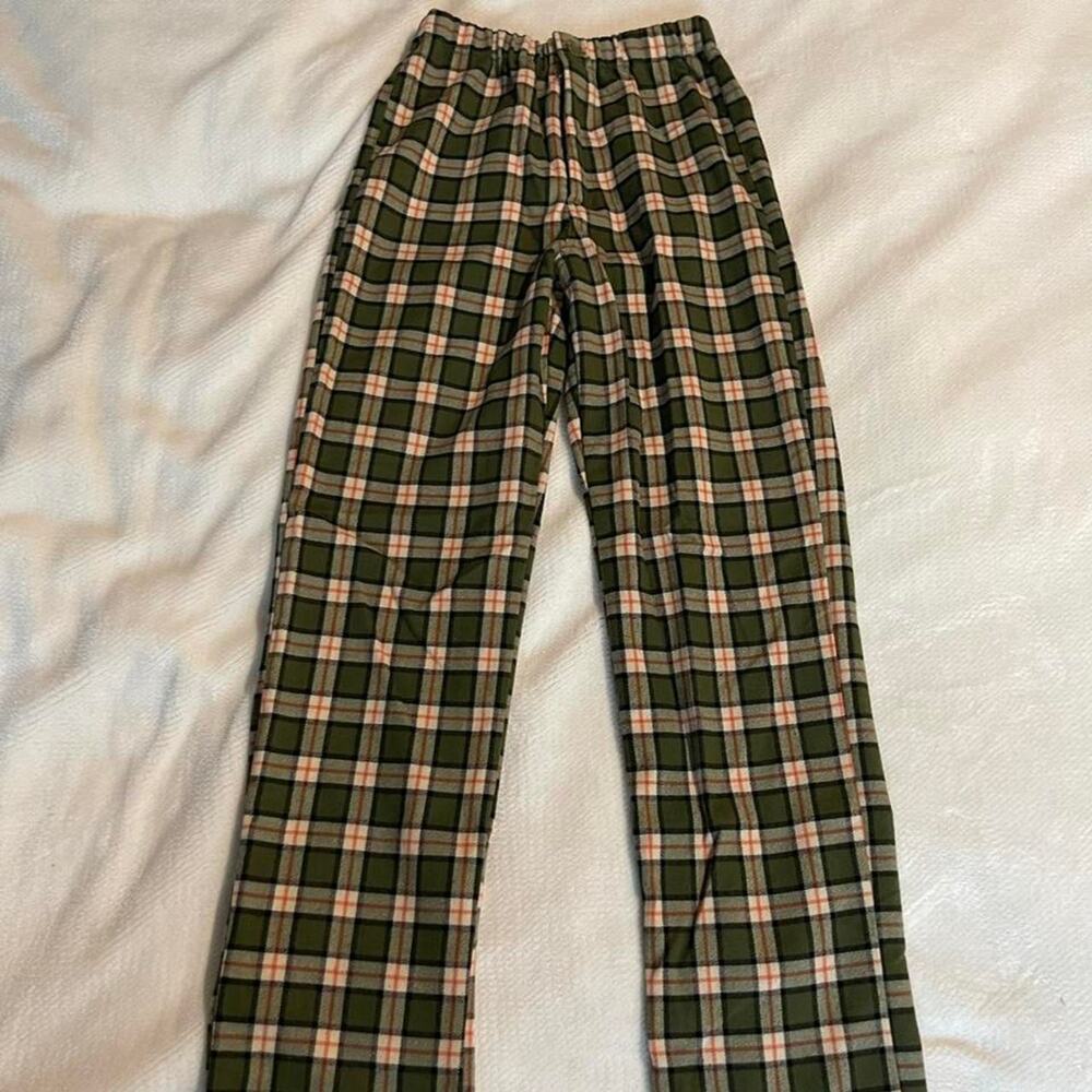 Brandy melville green plaid pants
